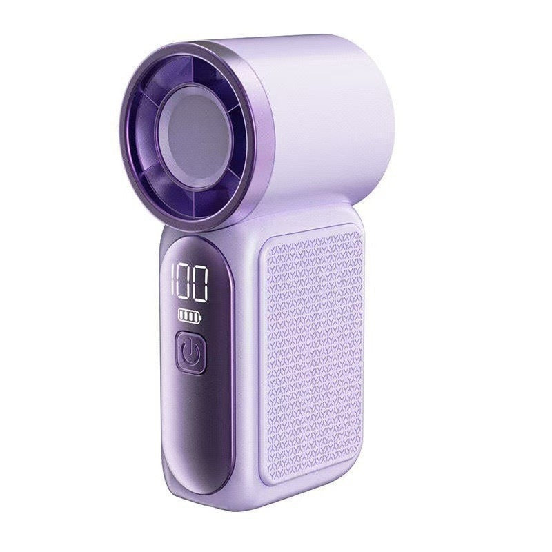 🌬️ Buy 1 Get 1 Free⭐Turbo Handheld Fan – LED Display, 6 Speeds, 3000mAh 🔋