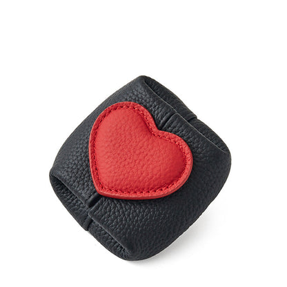 ❤️ 50% Off👛Top-Grain Leather Mini Wallet with a Hint of Heart💝