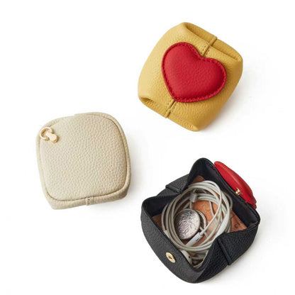 ❤️ 50% Off👛Top-Grain Leather Mini Wallet with a Hint of Heart💝