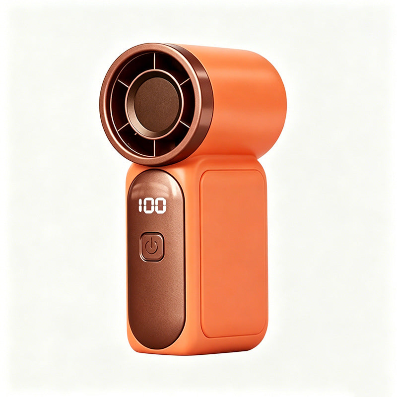🌬️ Buy 1 Get 1 Free⭐Turbo Handheld Fan – LED Display, 6 Speeds, 3000mAh 🔋