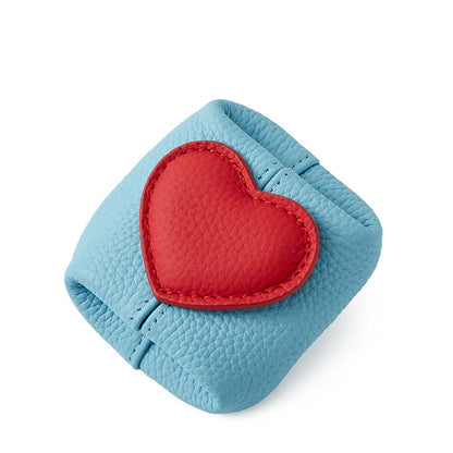 ❤️ 50% Off👛Top-Grain Leather Mini Wallet with a Hint of Heart💝