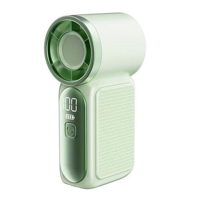 🌬️ Buy 1 Get 1 Free⭐Turbo Handheld Fan – LED Display, 6 Speeds, 3000mAh 🔋