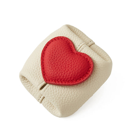 ❤️ 50% Off👛Top-Grain Leather Mini Wallet with a Hint of Heart💝