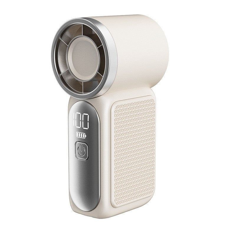 🌬️ Buy 1 Get 1 Free⭐Turbo Handheld Fan – LED Display, 6 Speeds, 3000mAh 🔋