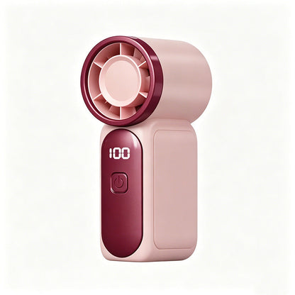 🌬️ Buy 1 Get 1 Free⭐Turbo Handheld Fan – LED Display, 6 Speeds, 3000mAh 🔋