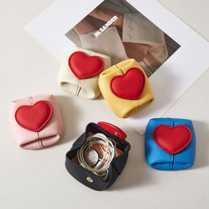 ❤️ 50% Off👛Top-Grain Leather Mini Wallet with a Hint of Heart💝