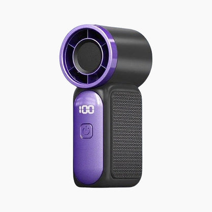 🌬️ Buy 1 Get 1 Free⭐Turbo Handheld Fan – LED Display, 6 Speeds, 3000mAh 🔋