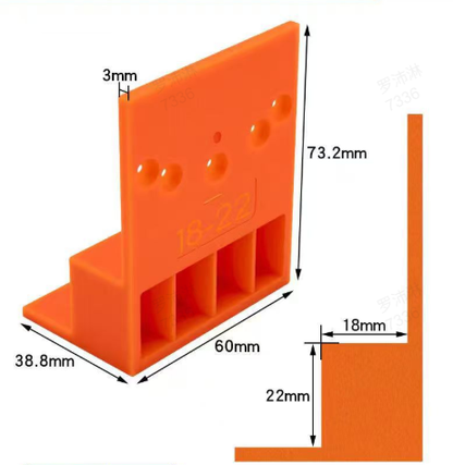 📢📢BUY 1 GET 1 FREE！！⏰Wardrobe Cabinet Side Filler Panel Installation Locator and Stepped Positioning Plate for Precise Hole Alignment