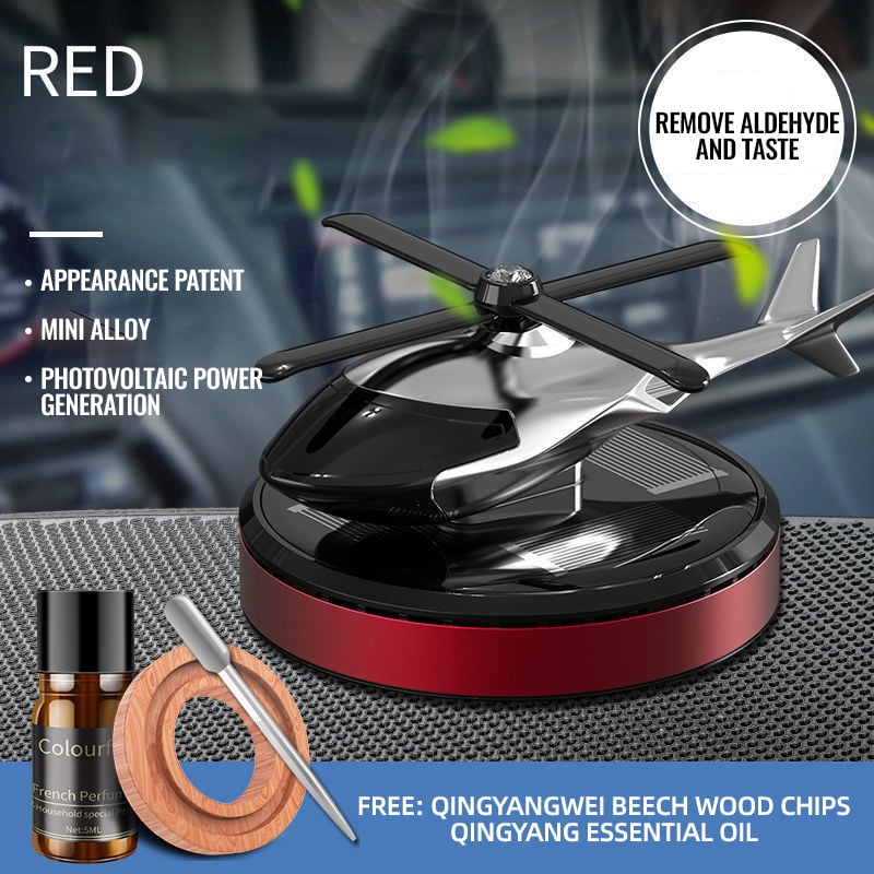 🚁 50% OFF NOW! ⚡ Metal Solar Helicopter Air Freshener – Solar powered rotation & stylish decor – Fresh scent diffuser, perfect for car dashboard or desk – eco-friendly and fun 🌿