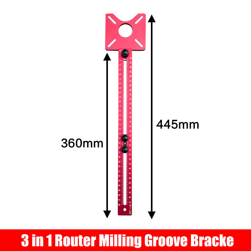 🔧50% OFF! ✨ 3-in-1 Router Milling Groove Bracket – Adjustable, Inch/cm Scales, Modular Design 🛠️