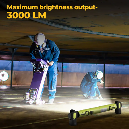 📢📢50% OFF !! ⏰3000LM LED Work Light – Magnetic + hook, 5200mAh battery, 360° rotation. Type‑C fast charge. Bright as day anywhere! 🔋✨