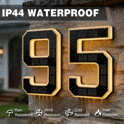 🔥Last Day 50% OFF🔥Solar Lighted House Numbers LED Numbers, Waterproof for Outside