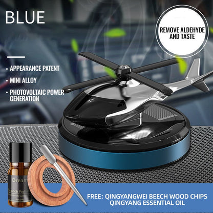 🚁 50% OFF NOW! ⚡ Metal Solar Helicopter Air Freshener – Solar powered rotation & stylish decor – Fresh scent diffuser, perfect for car dashboard or desk – eco-friendly and fun 🌿