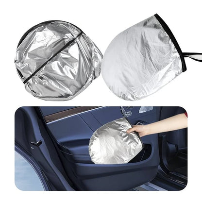 🚗 LIMITED-TIME 50% OFF! ✨ Windshield Sunshade Foldable Sun Shield – UV Protection, Includes Steering Wheel Cover, Pouch ☀️