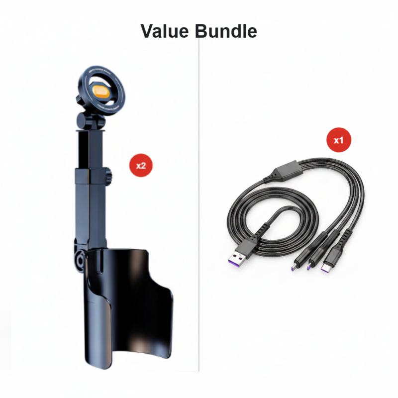 ⚠️Car Cup Holder Phone Mount – 360° Adjustable, Strong N52 Magnet, One-Hand Operation, Fits All Phones, Stable Magnetic & Clamp Models for Safe Driving