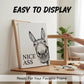 📢Limited-time 50% OFF🏡✨Funny Bathroom Wall Art - "Nice Ass" Donkey Print