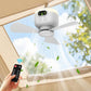 ⏰50% OFF a rechargeable ceiling fan with LED lights! 🌬️✨
