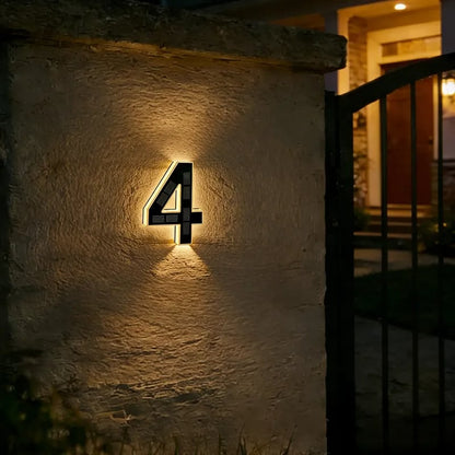 🔥Last Day 50% OFF🔥Solar Lighted House Numbers LED Numbers, Waterproof for Outside