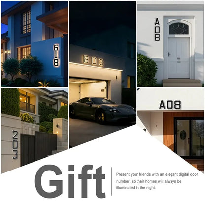🔥Last Day 50% OFF🔥Solar Lighted House Numbers LED Numbers, Waterproof for Outside