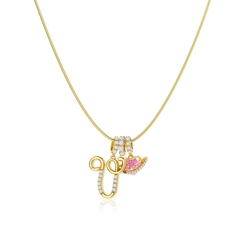 💖Last Day 50% OFF✨3-Layering Initial A-Z Letter Pendant Necklaces🎀