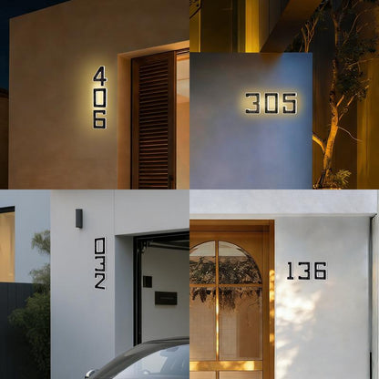 🔥Last Day 50% OFF🔥Solar Lighted House Numbers LED Numbers, Waterproof for Outside