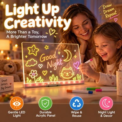 Kids LED Erasable Acrylic Drawing Board | S–L