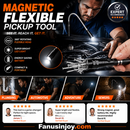 🎁Surprise discount! Illuminate every corner-Multifunctional Magnetic Telescopic Flashlight