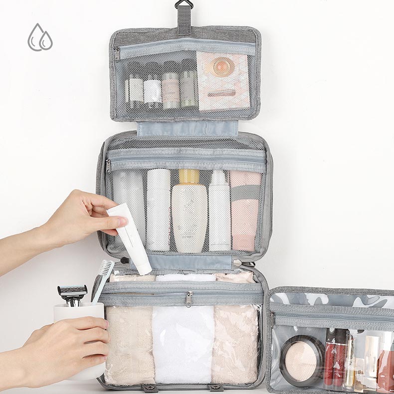 Dry and Wet Separation Waterproof Folding Travel Cosmetic Bag - Ideal Gift