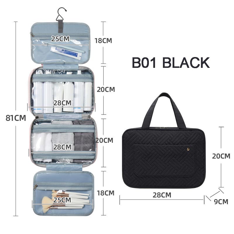 Dry and Wet Separation Waterproof Folding Travel Cosmetic Bag - Ideal Gift