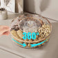 Luxury High Transparency Diamond Texture Compartment Snacks & Fruit Tray