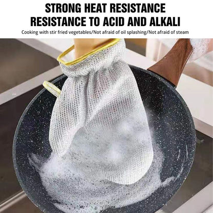 📢📢50 % OFF !!🔥🔥Kitchen Essentials— Dishwashing Wire Gloves✨