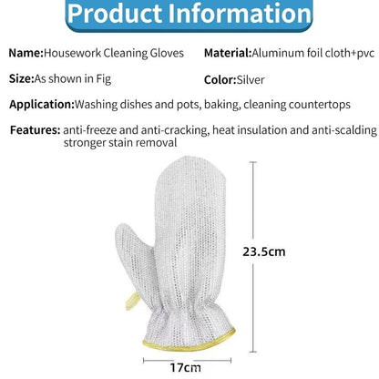 📢📢50 % OFF !!🔥🔥Kitchen Essentials— Dishwashing Wire Gloves✨