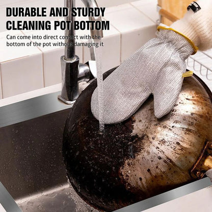 📢📢50 % OFF !!🔥🔥Kitchen Essentials— Dishwashing Wire Gloves✨