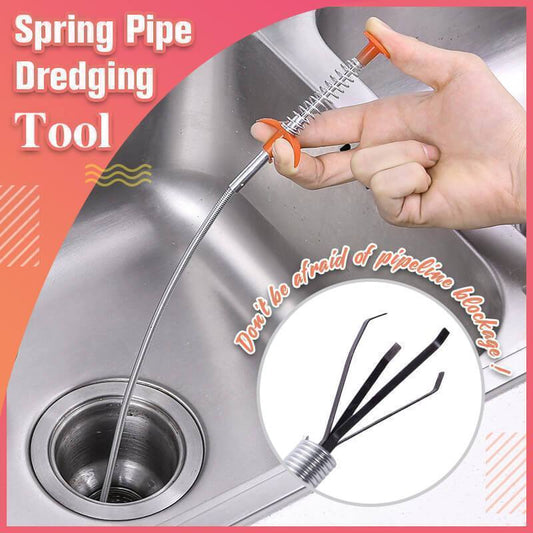 🥳2026 HOT SALE🥳💞50K+ SOLD!🌀🚰 50% OFF! Drain Cleaning Hook – 4‑claw grabber, targets blockages precisely. Flexible stainless steel, reaches deep pipes. 🛡️✨