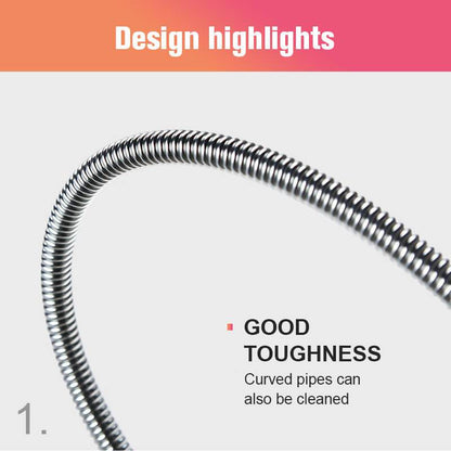 🥳2026 HOT SALE🥳💞50K+ SOLD!🌀🚰 50% OFF! Drain Cleaning Hook – 4‑claw grabber, targets blockages precisely. Flexible stainless steel, reaches deep pipes. 🛡️✨