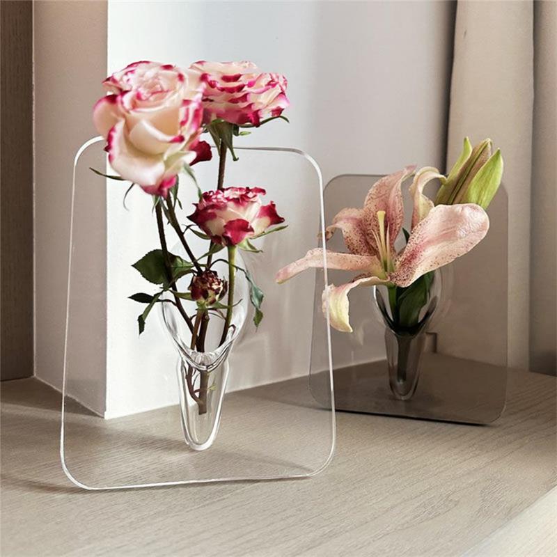📢📢50% OFF !! ⏰Photo Frame Shaped Clear Flower Vase