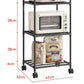 Multi-Tier Storage Shelf with Sliding Wheels