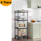 Multi-Tier Storage Shelf with Sliding Wheels