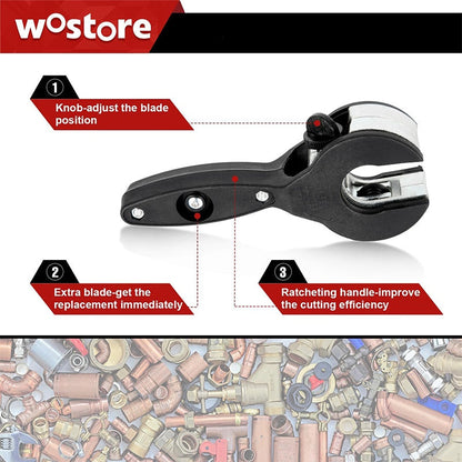 🔥Hot Sale 🔥Essential tools for the home🛠️ 3-Piece Ratcheting Tubing Cutter Set🔧