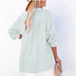 👚Women's Oversized Blouse ✅ Lightweight Gauze & Buttoned V-Neck | Flowy and Casual 🍃