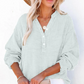 👚Women's Oversized Blouse ✅ Lightweight Gauze & Buttoned V-Neck | Flowy and Casual 🍃