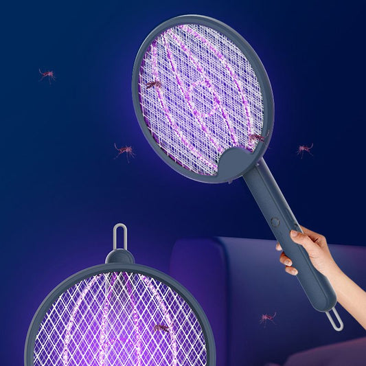🔥 50% OFF Now 🦟💥 2-in-1 Electric Bug Zapper – Handheld & Racket Mode | Safe, Clean & Satisfying! ✅
