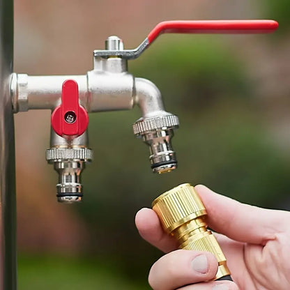 🔥Hot Sale 50% OFF🔥Universal Stainless Steel Double Outlet Garden Water Faucet