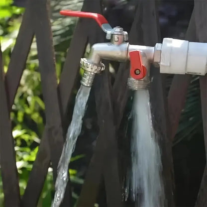 🔥Hot Sale 50% OFF🔥Universal Stainless Steel Double Outlet Garden Water Faucet