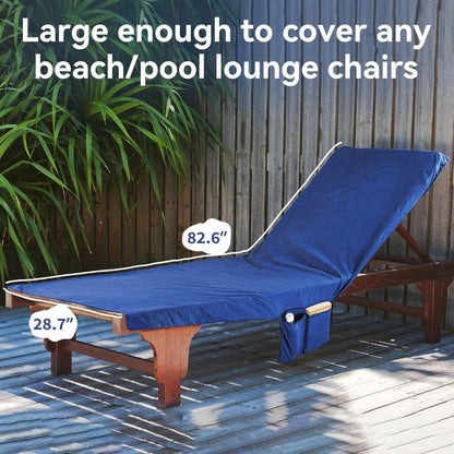 🏖️Summer Hot Sale 50% OFF🌞🌊Sun Lounger Towel in Bag with Pockets Storage