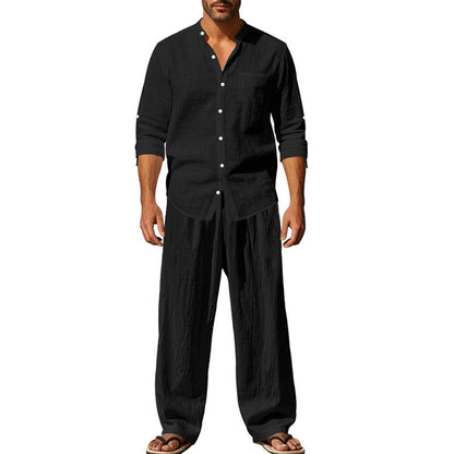 ✨New Arrival✨Men's Casual Breathable Shirt and Pants Set
