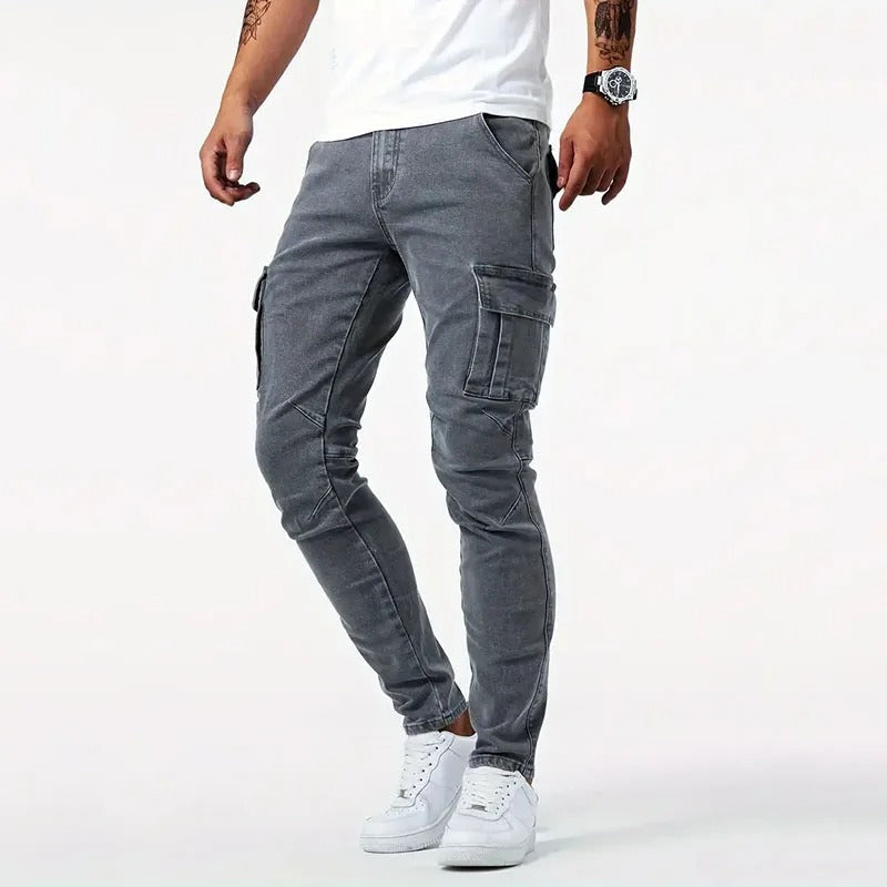🎉Hot Sale 50% OFF🎉Cargo trousers in stretch denim