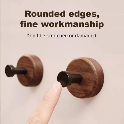 📢📢50% OFF !! ⏰Waterproof Wooden Coat Hook - No Drilling