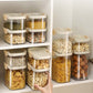 Airtight Cereal Storage Container with Foldable Pour Spout