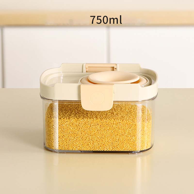 Airtight Cereal Storage Container with Foldable Pour Spout